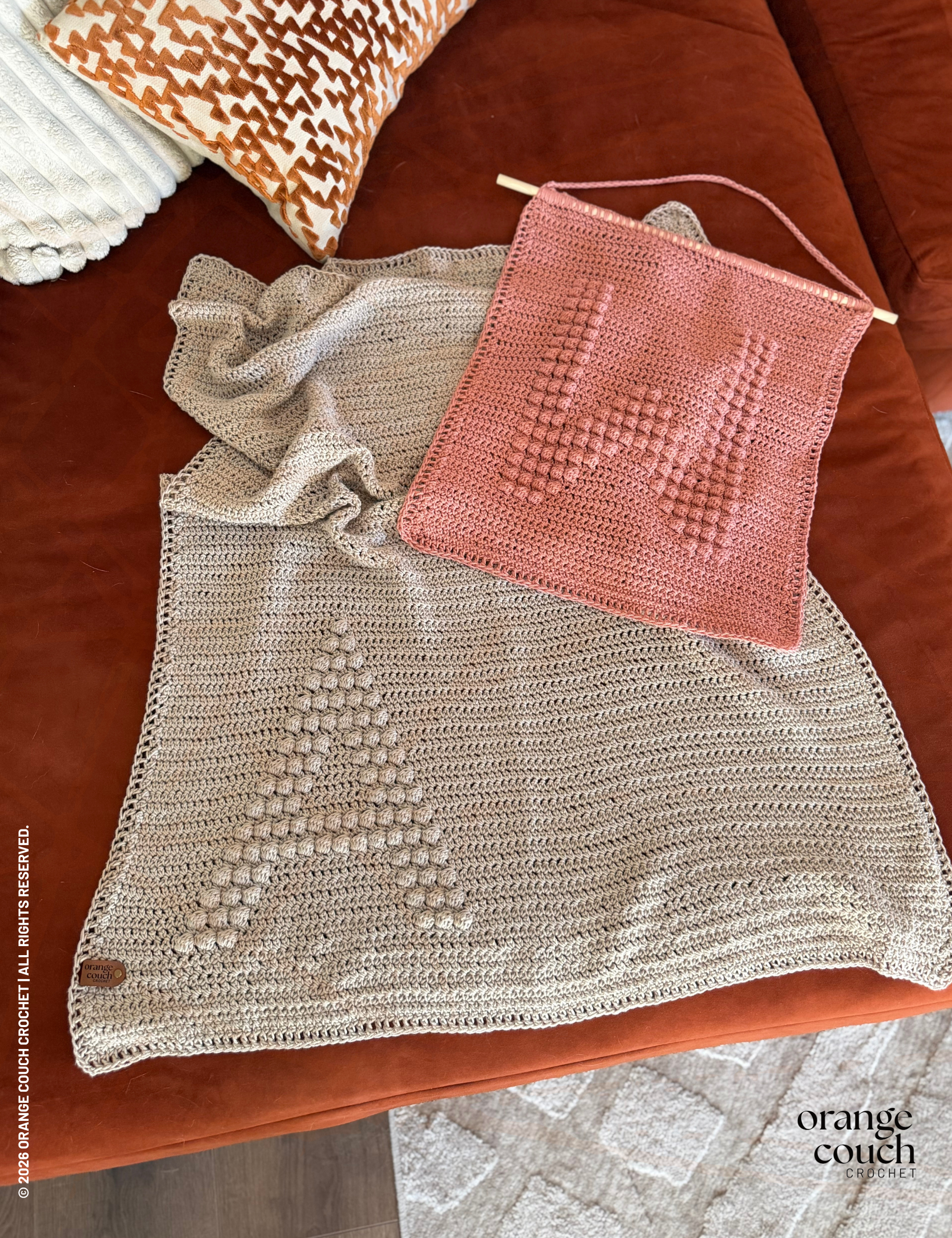 Tapestry Modification Pattern | Add-On for Monogram Blanket Patterns