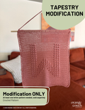 Tapestry Modification Pattern | Add-On for Monogram Blanket Patterns